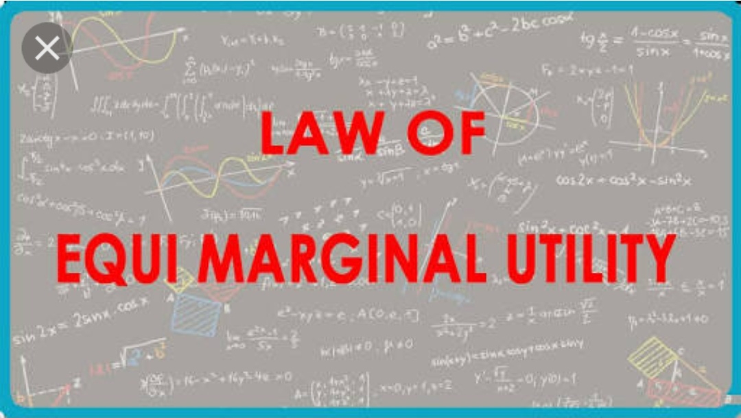 The Law of Equi-Marginal Utility 2