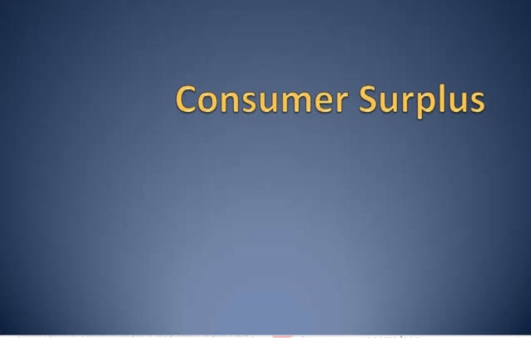Consumer’s Surplus 3