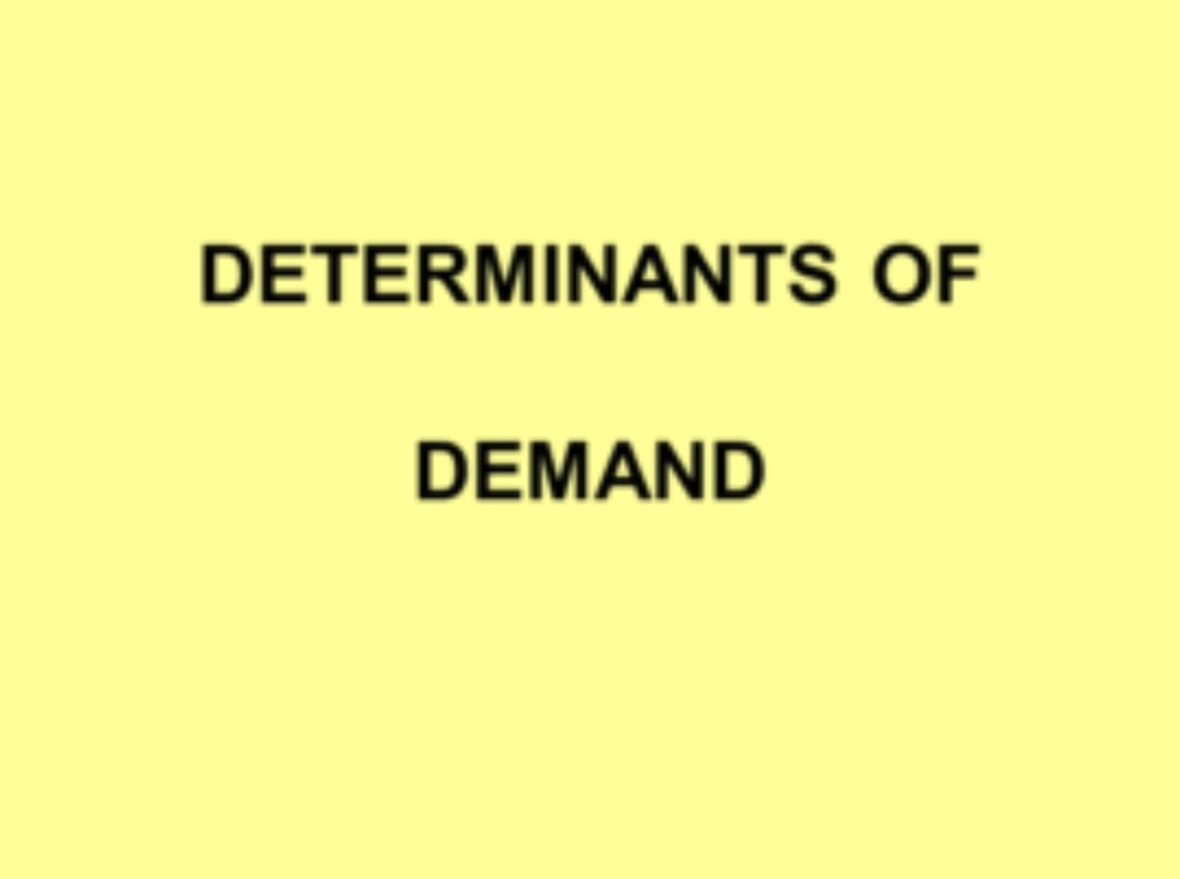 Determinants of Demand 6