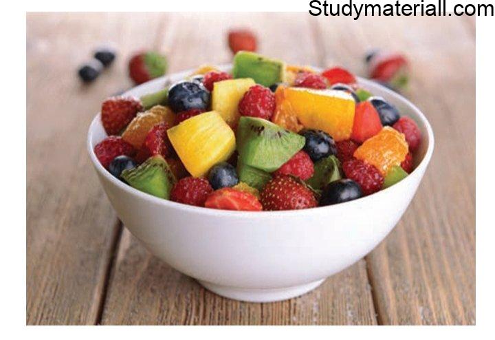 Salad - Importance of Salad, Different types of salads : Green salad,Bound salad, Main course salad, Fruit salad 3