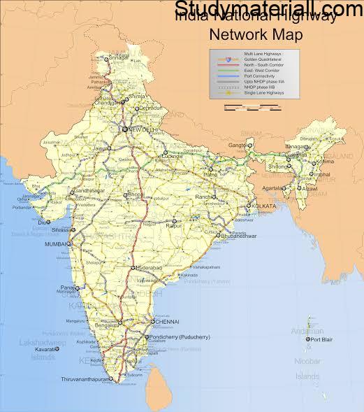 National Highways and Its Names in India, NH road details 4