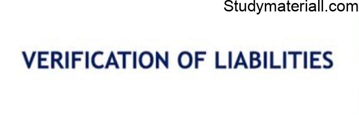 VERIFICATION OF LIABILITIES 21